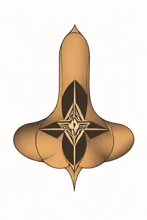 Sternum Tattoo Geo Symteric Shapes