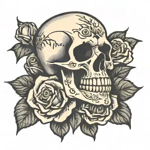 Skull And Roses