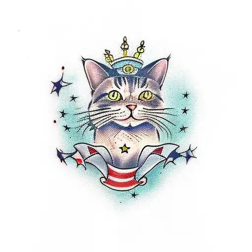 Cat With Stars