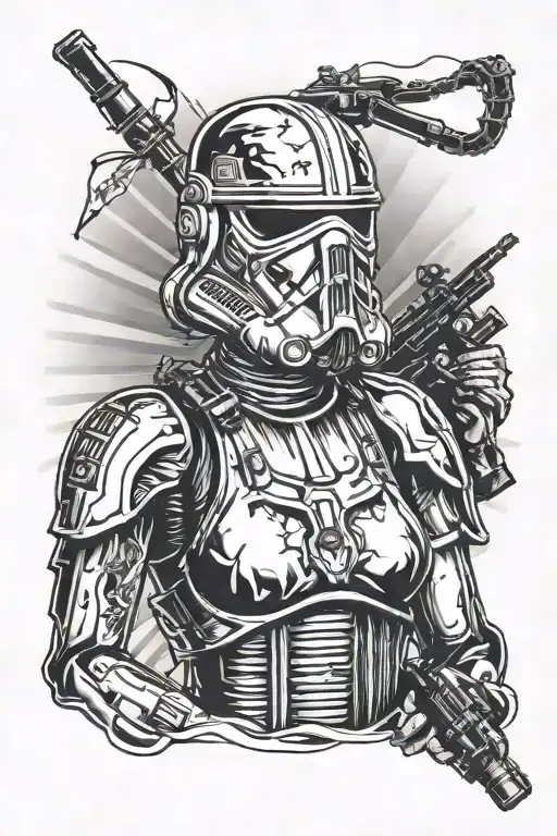 Star Wars Death Trooper Pinup Girl