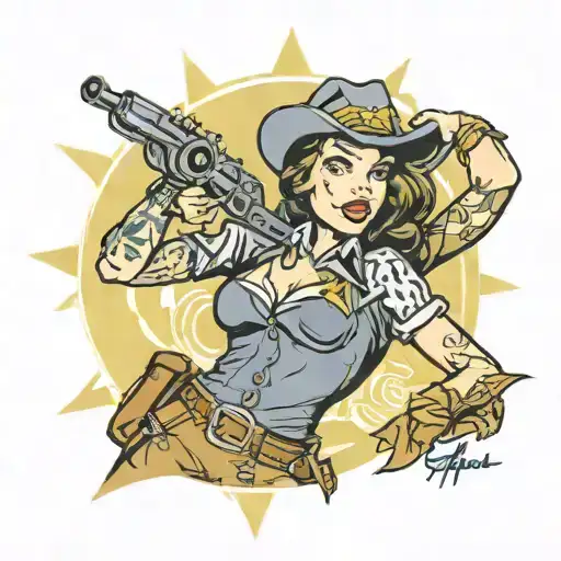 Fallout Vault Pinup Cowgirl