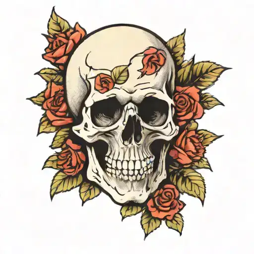 Skull And Roses