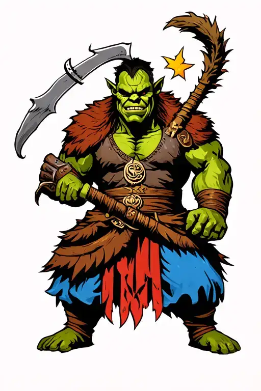 Orc Warrior Wielding