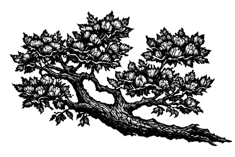 Burned Tree Blooming