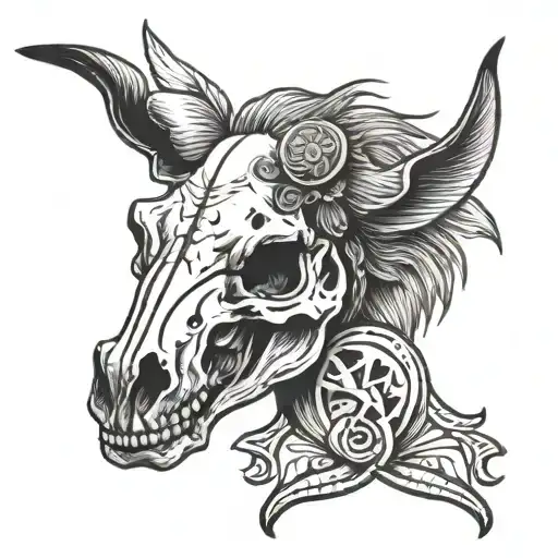 Horse Skull With Ears