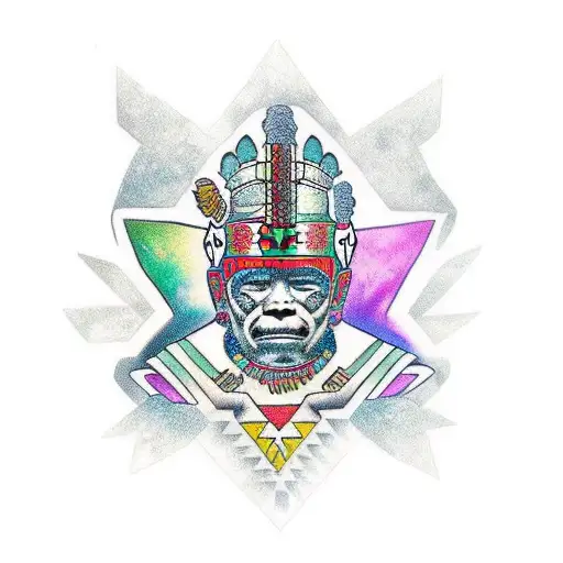 Orion Constelation Aztec Warrior