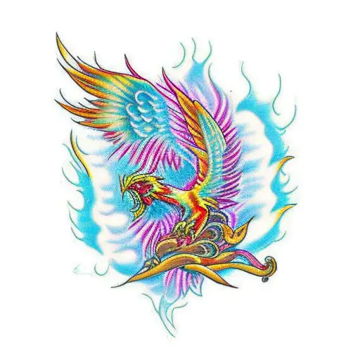 Phoenix Rising Out Of Brain