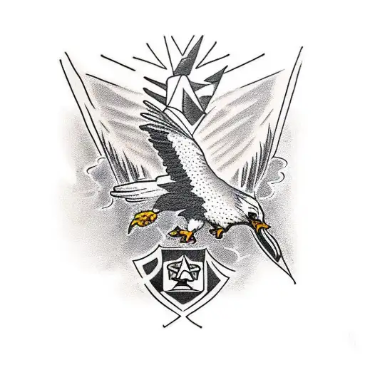 Eagle Carrying Blackjack