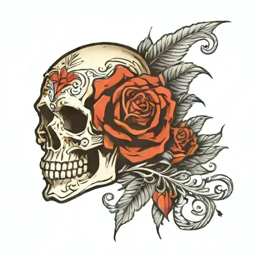 Death Skull Adorned