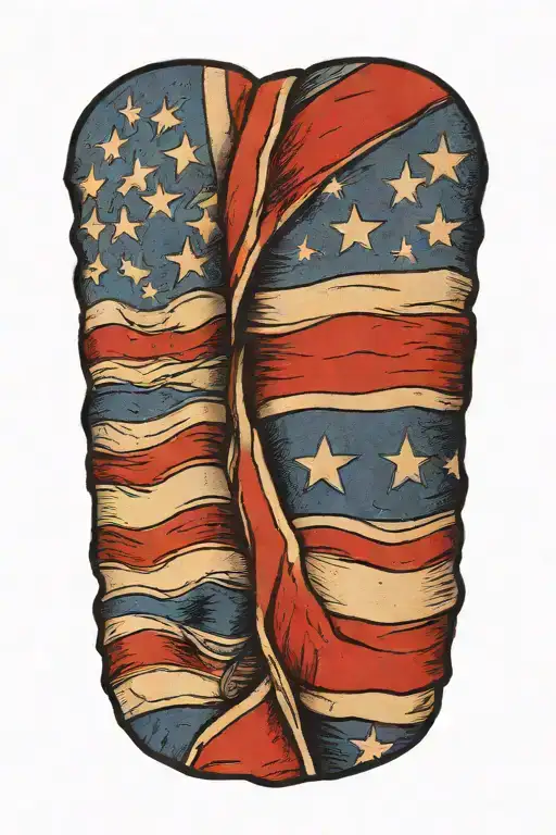 American Flag Wrapped Forearm