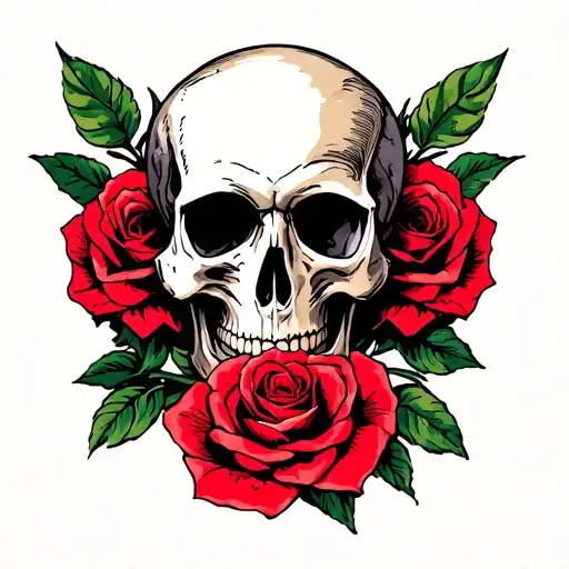 Skull And Roses