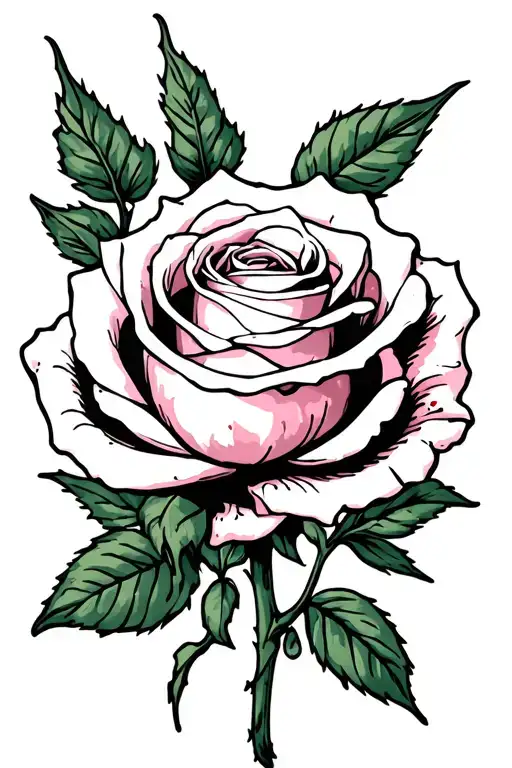Bleeding White Rose