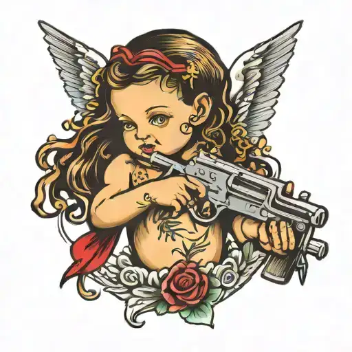 Baby An Angel With Dread And A Gun