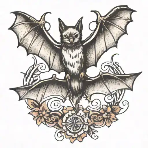 Bat Flying