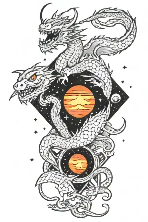 Dragon In Space Theme