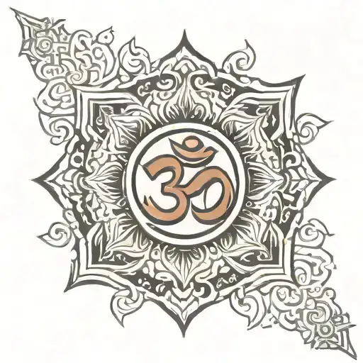 Om Symbol Surrounded