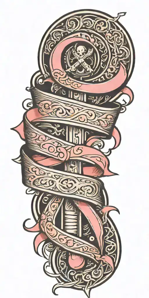 Breast Cancer Awareness Ribbon Wrapped