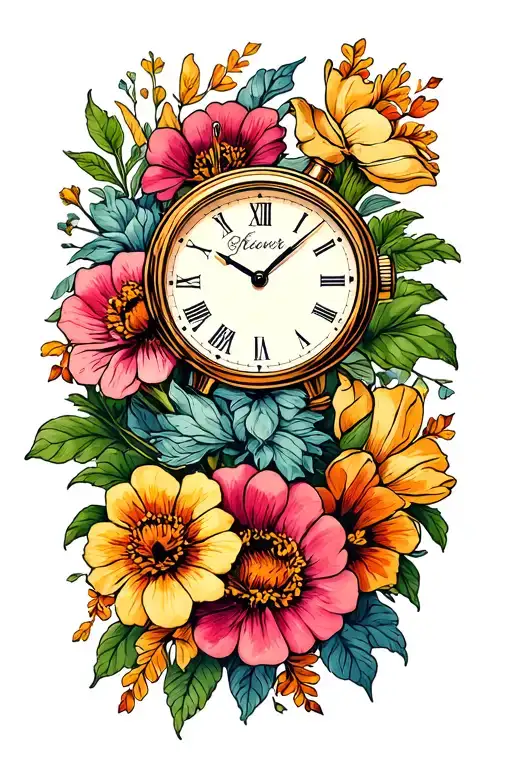 Watch And Flowers