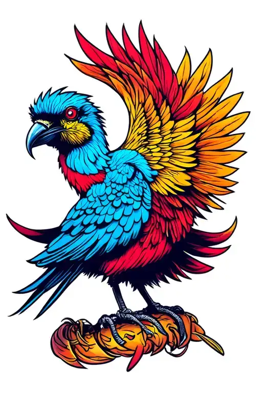 Cyberpunk Quetzel Bird That Fits