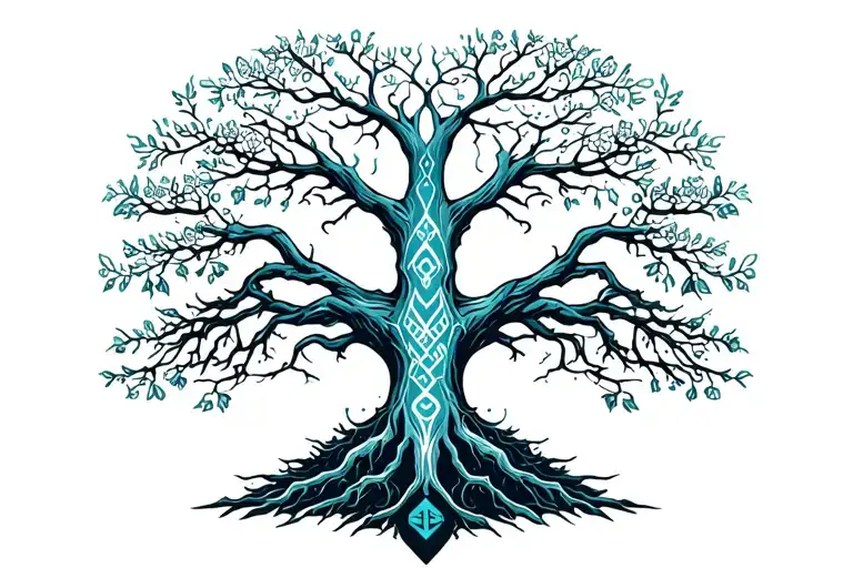 Yggdrasil Tree With Nordic