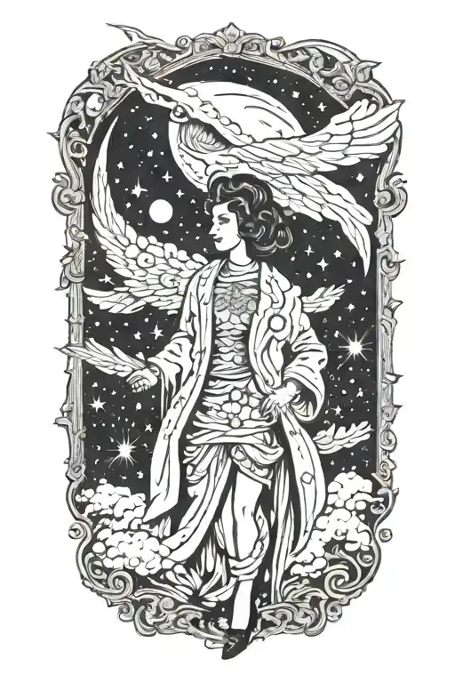 Heaven Opening Her Coat To Reveal Hidden Galaxies