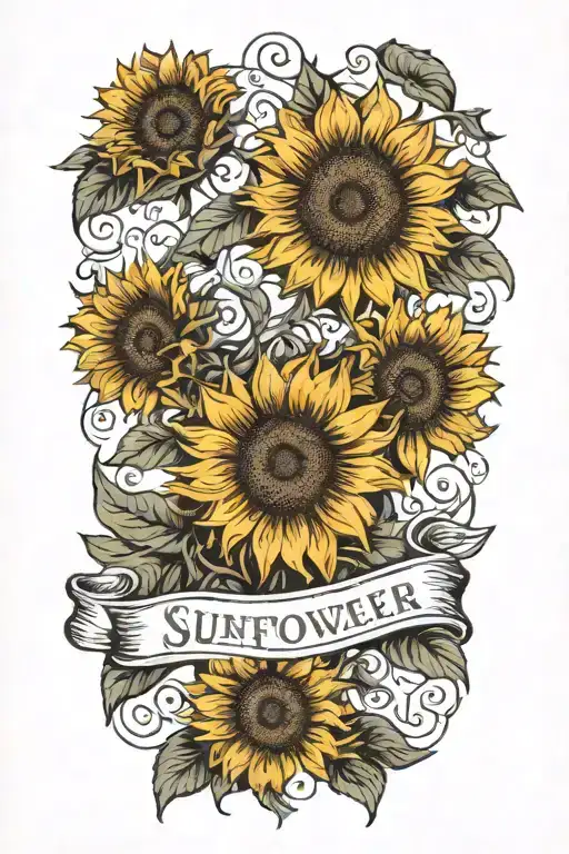 Sunflower Family Creste With Name Porter And Date 1998