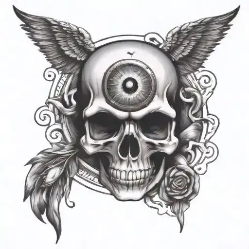 Skull An All Seeing Eye