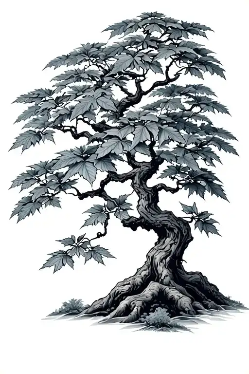 Japanese Maple Tree With Leaves