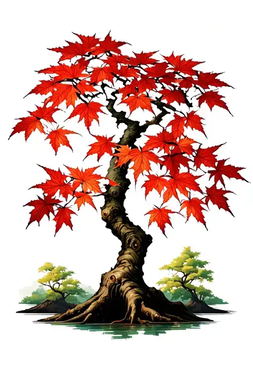 Japanese Maple Tree With Leaves