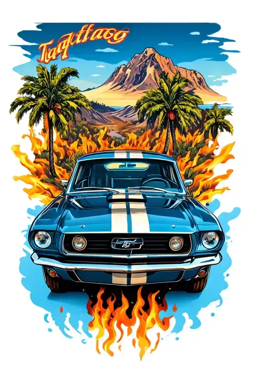 Ford Mustang Driving