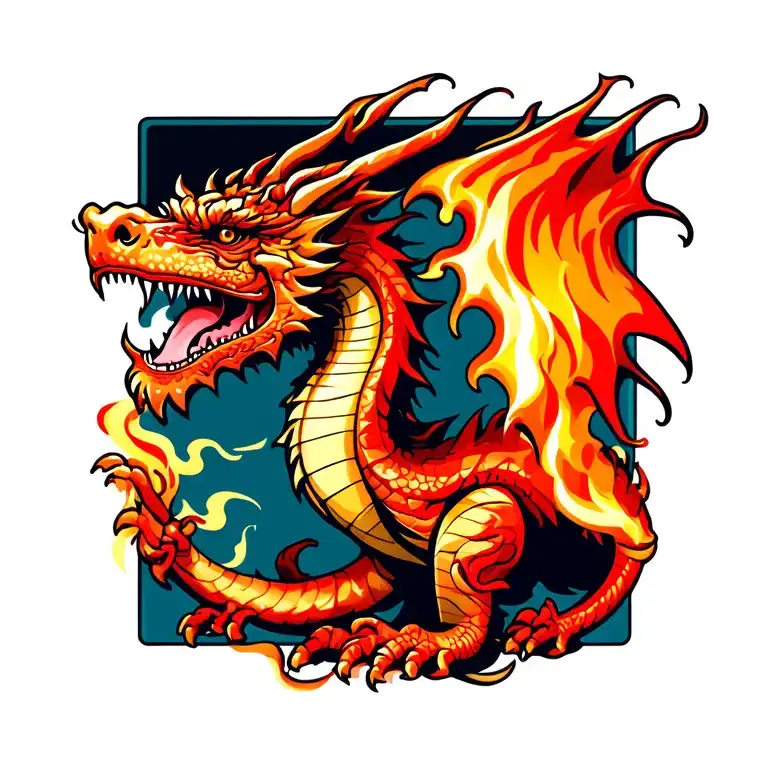 Welsh Fire Breathing Dragon