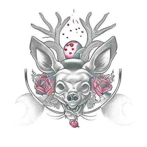 Pomegranate Deer