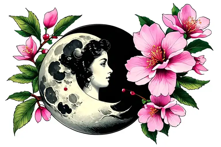 Moon Cherry Blossom