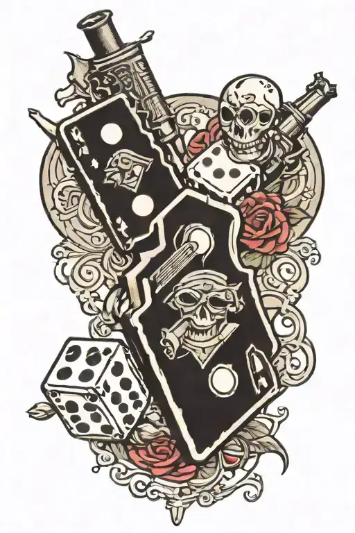 One Revolver And A Pair Of Dice
