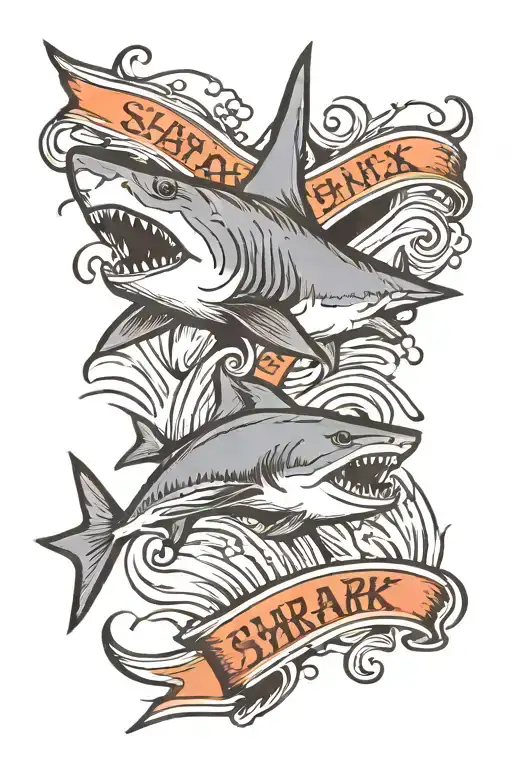 Shark And Text