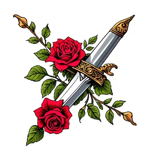 Dagger And Roses
