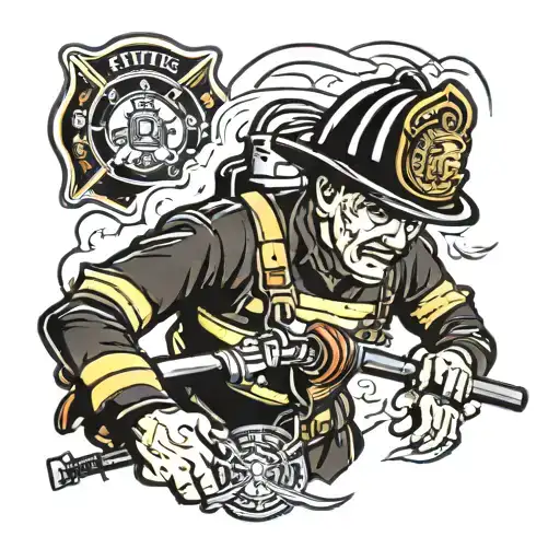 Firefighter With