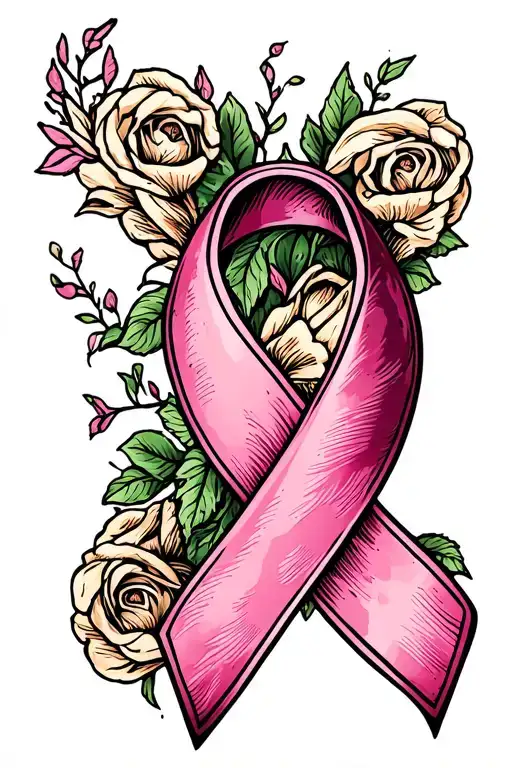 Cancer Ribbon Intertwined