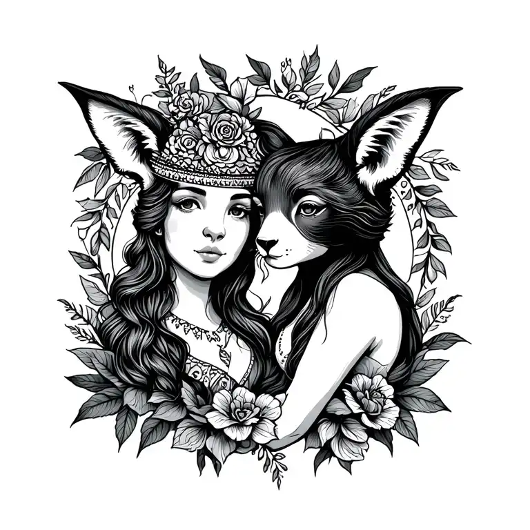 Mother Daughter Animal