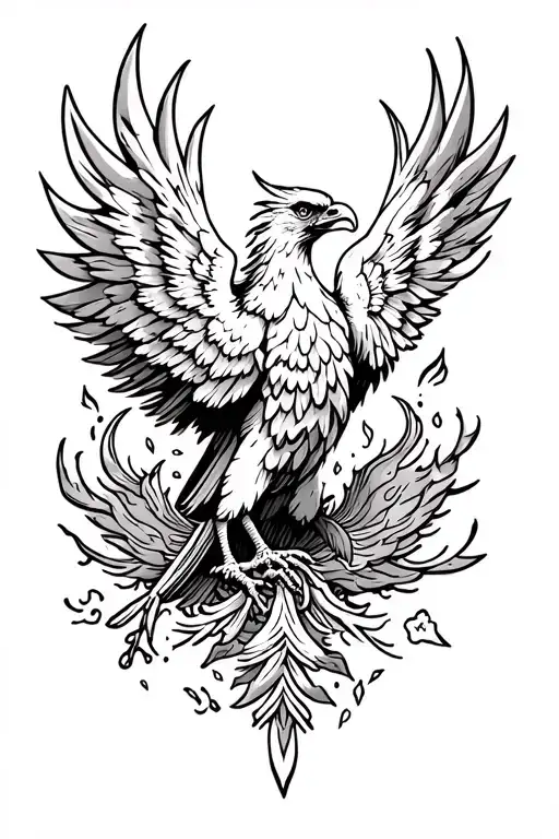 Phoenix Rising From The Ashes