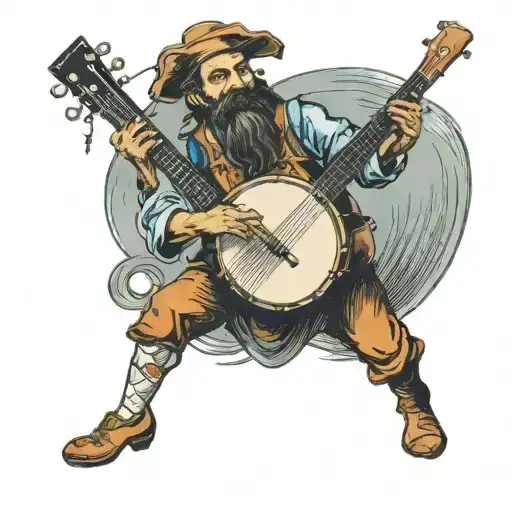 Bard Playing Banjo