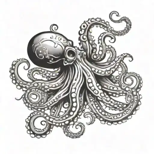 Goth Octopus Wrapped
