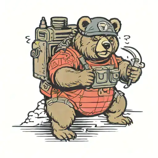 Bear Wearing Swat Gear