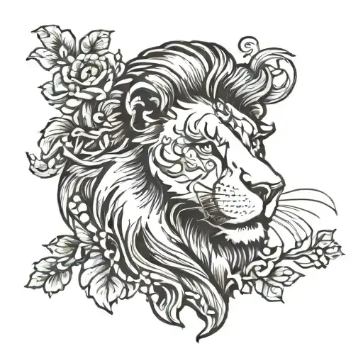 Lion With Rubys