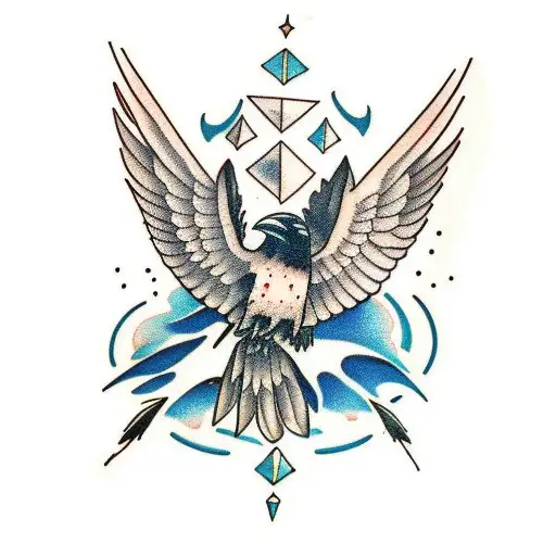 Raven Feathers Falling Off