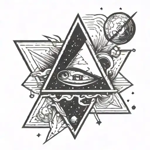 Triangle Floating In Space