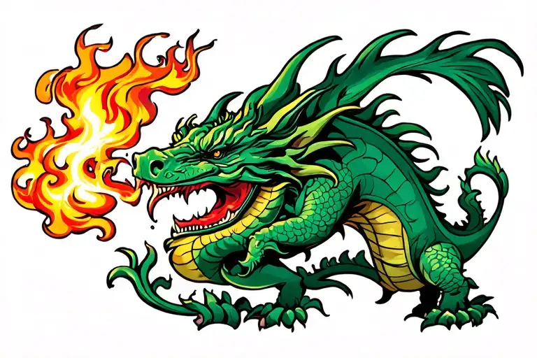 Dragon Breathing Fire