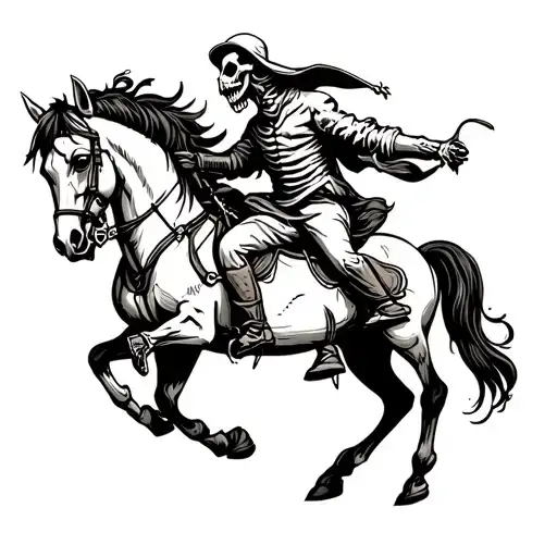 Ghoul Riding An Undead Horse