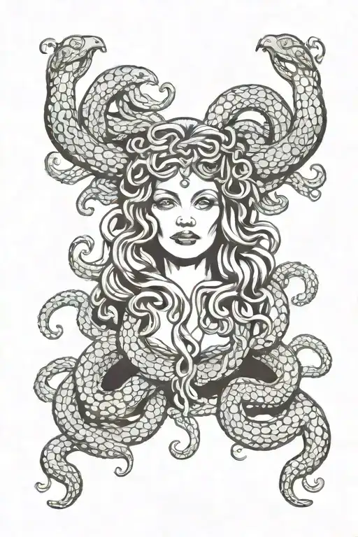 Medusa With Snakes