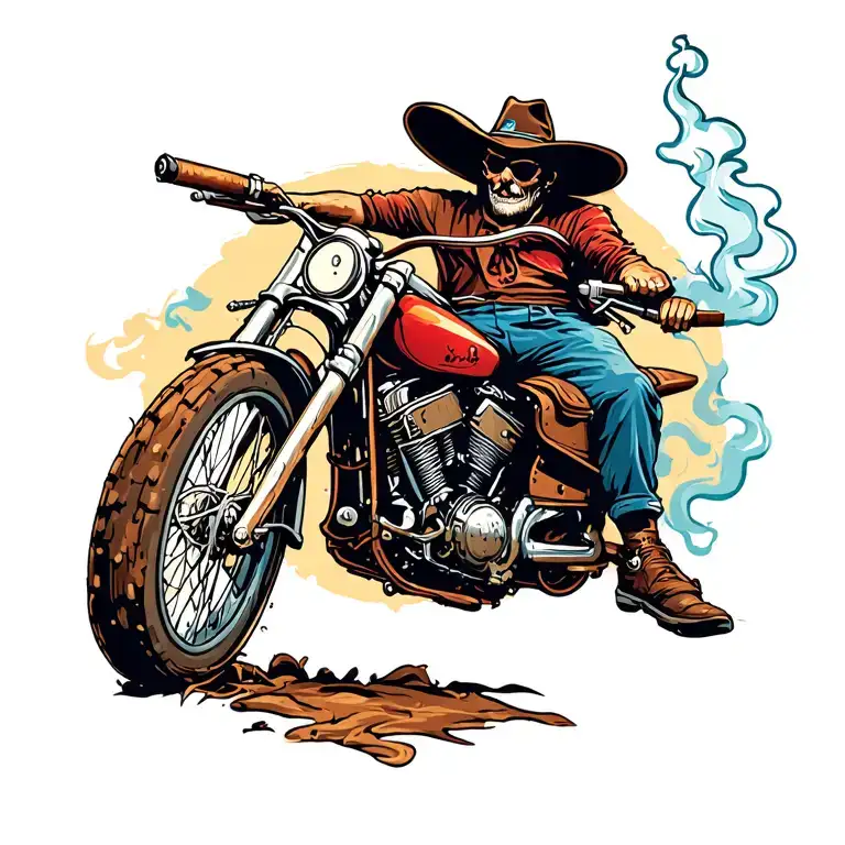 Dirt Rider Smoking Blunt